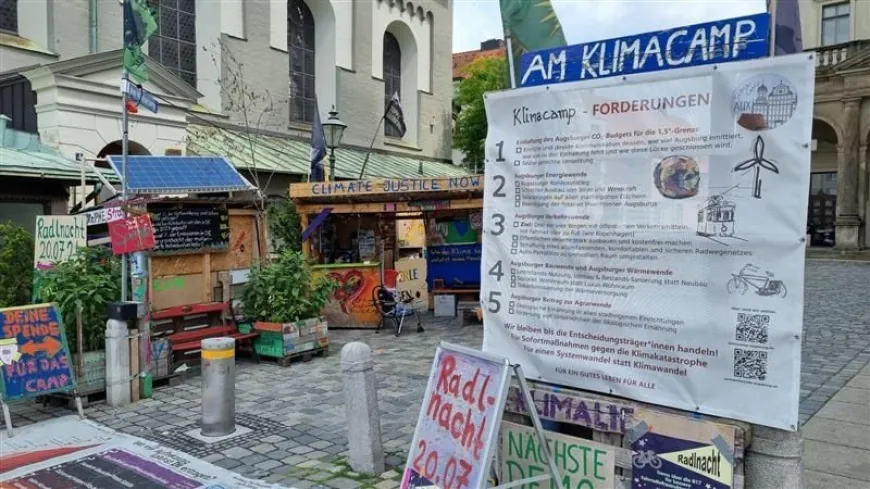 Wegen Bauarbeiten: Augsburger Klimacamp muss umziehen